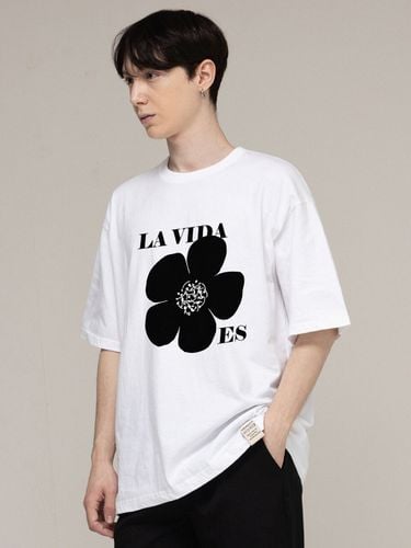 Drawing Smile Flower Logo T- shirt - GRAVER - Modalova