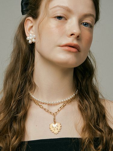 Iconic love Necklace Set_ Gold - XPIER - Modalova