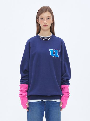 U Applique Sweatshirt (Navy) - UNI STUDIO - Modalova