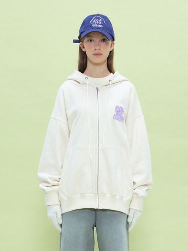 UNI Heart Logo Wappen Hood Zip Up - UNI STUDIO - Modalova