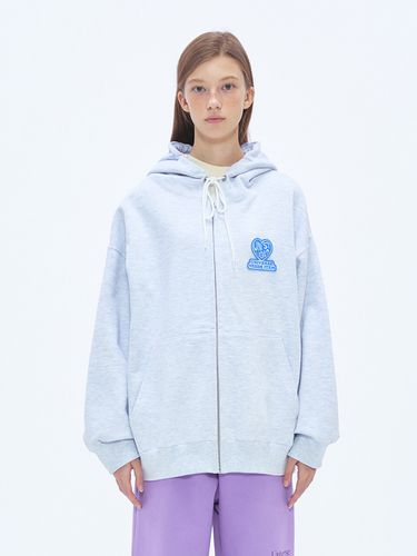 UNI Heart Logo Wappen Hood Zip Up () - UNI STUDIO - Modalova