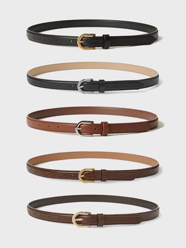 Classic Italy Leather Belt_5 Colors - VOCAVACA - Modalova