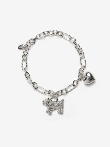 Bearded Collie Silver Bracelet - AEKKI - Modalova