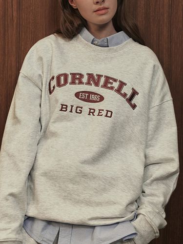 Big Red Embroidery Sweatshirt - ULKIN CANVAS - Modalova