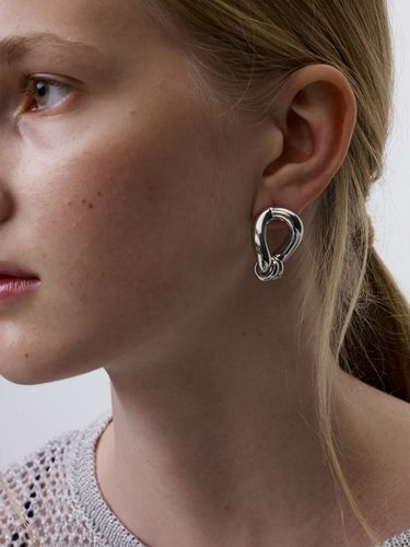 Twin Hoop Pendant Earrings - MONDAY EDITION - Modalova