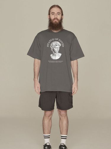 Statue Short Sleeve T-shirt - Gray - RADINEO - Modalova