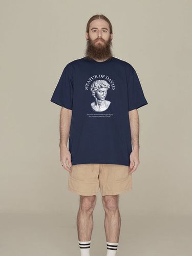 Statue Short Sleeve T-shirt - Navy - RADINEO - Modalova