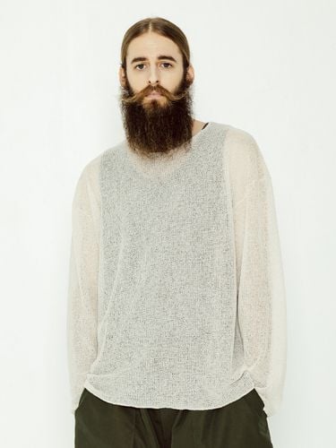 Overfit Linen Round Knit - CARGOBROS - Modalova