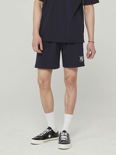 Mellurbane Banding Navy Shorts - mellurbane - Modalova