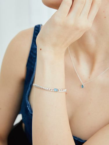 My Chain EM Stone_Bracelet (Topaz_Blue) - THE PART OF - Modalova