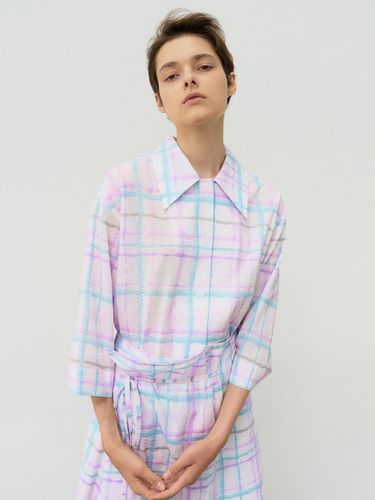 Spread Collar Aesthetic Shirts_Multi Check - MAISONMARAIS - Modalova