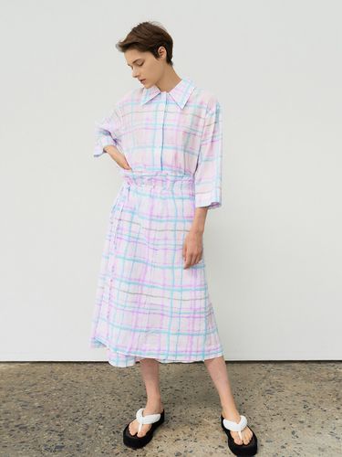 Miracle Wave Wrap Skirt_Multi Check - MAISONMARAIS - Modalova