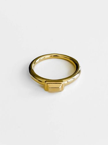 Square Cap Ring_Gold - Invisible collage - Modalova