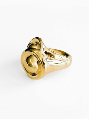 Double Cap Ring_Gold - Invisible collage - Modalova