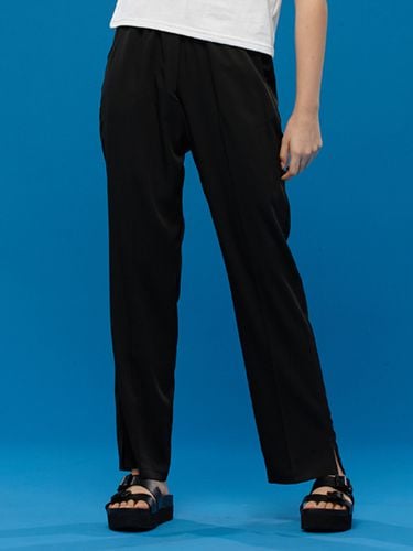 Women Cooling Wide Banding Slack Pants () - KOLEAT - Modalova