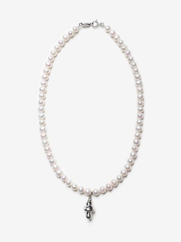 Mellow Pearl Mushroom Necklace - AEKKI - Modalova