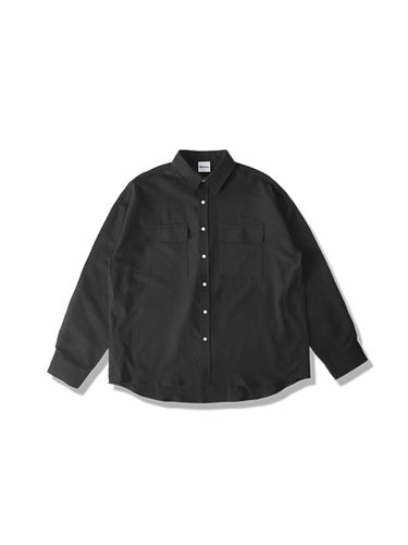 Two Pocket Oxford Shirt_Black - mellurbane - Modalova