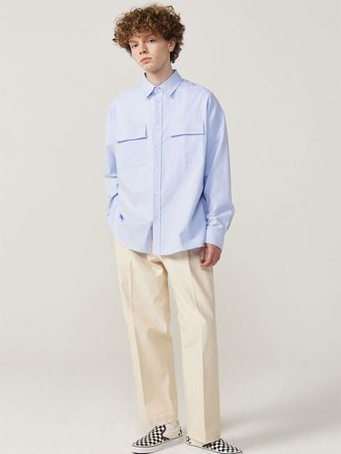 Two Pocket Oxford Shirt_Skyblue - mellurbane - Modalova