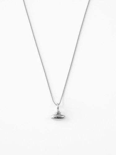 Rounded Cap Necklace_Silver - Invisible collage - Modalova