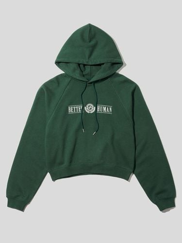 Plac Logo Crop Hoodie_Green - PLAC - Modalova