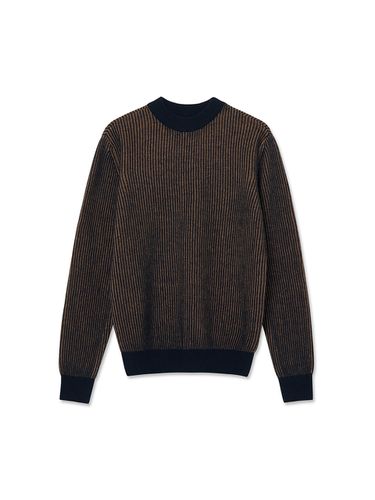 Two Tone Ribbed Half Mockneck () - IOLO - Modalova