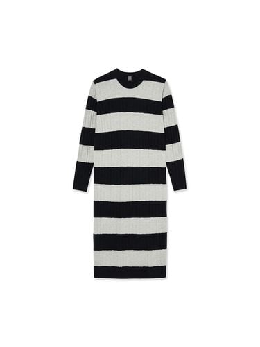 Women Striped Dress (Gray) - IOLO - Modalova