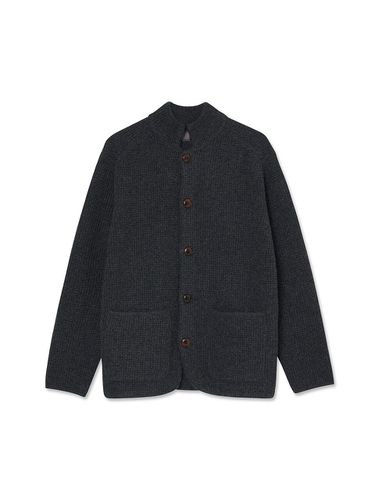 Mandarin Collar Knit Jacket () - IOLO - Modalova