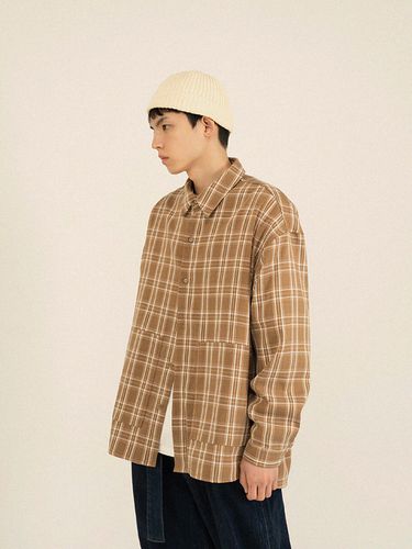 Pocket Check Shirts - Beige - NOUGHT - Modalova