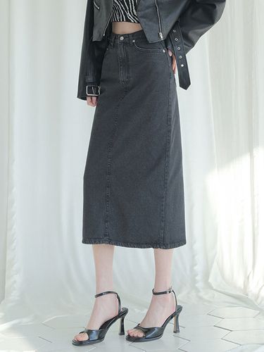 Long Denim Skirt _ Black - AVANDRESS - Modalova