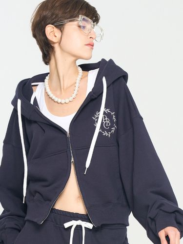 Evergreen Hoodie Zip-up _ Navy - PaperBoy - Modalova