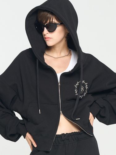 Evergreen Hoodie Zip-up _ Black - PaperBoy - Modalova