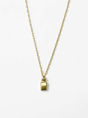 Small Square Perfume Necklace_Gold - Invisible collage - Modalova