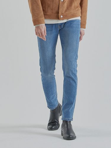 Straight Fit Washed Jeans Blue - EMERGENCY - Modalova