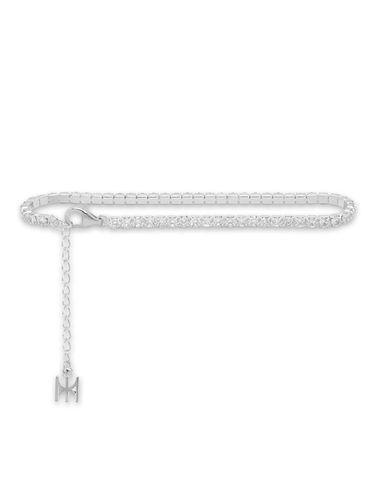 S925] White Mini Tennis Bracelet (White Silver) - MACIER - Modalova