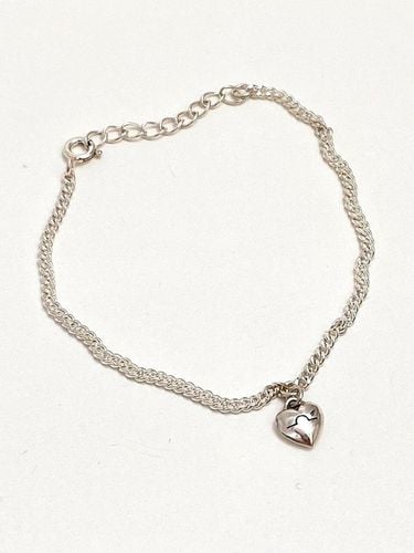 Padlock Engraved Heart Bracelet - TONGCHE - Modalova