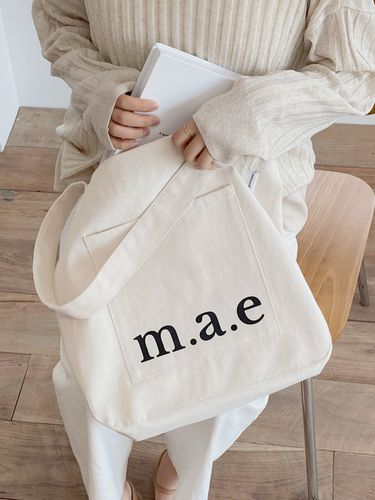 MAE Logo Bag - Cream - mucu and ebony - Modalova