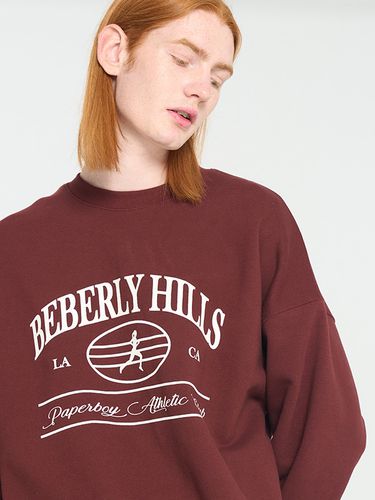 Berberly Hills Burgundy Sweatshirt - PaperBoy - Modalova