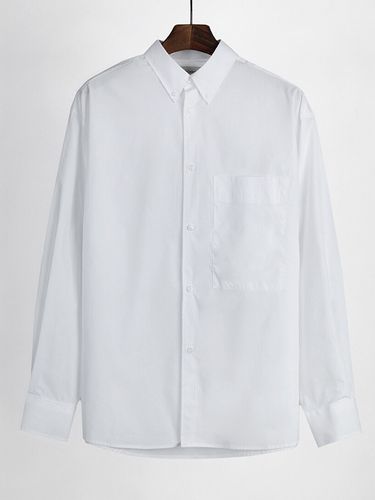 Big Pocket Over Fit White Shirt - LIEU HOMME - Modalova