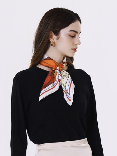 Retro Logo Silk Scarf - ONSZ - Modalova