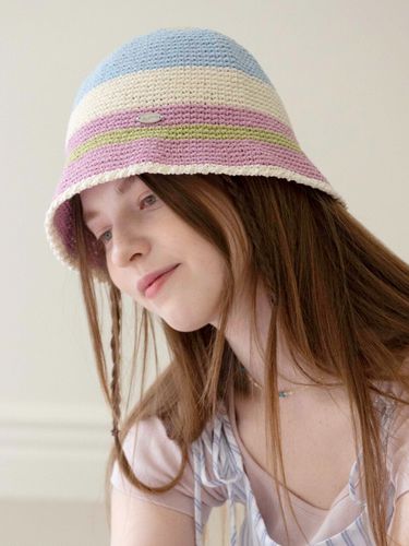 Cotton Candy Bucket Hat_ Pastel - Slowslowly - Modalova