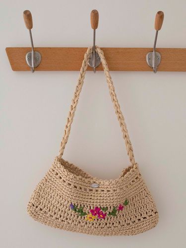 Daisy Raffia Shoulder Bag - Slowslowly - Modalova