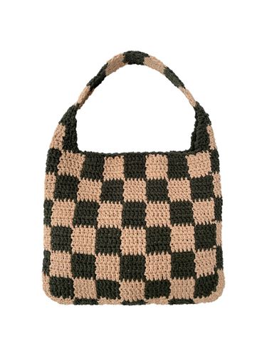 Checks Bag_ Khaki - Slowslowly - Modalova