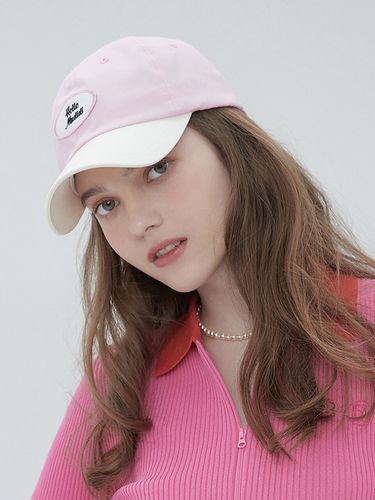 Color Block Ball Cap 002 Pink - MUDIDI - Modalova