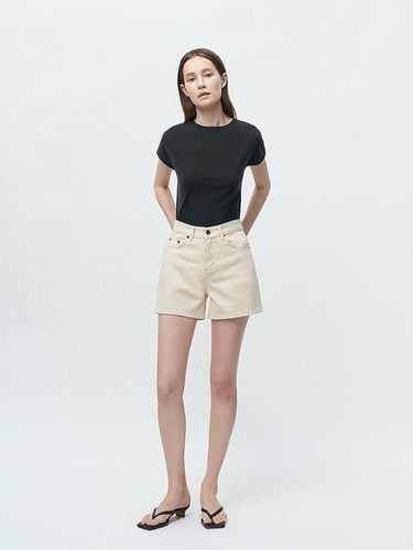 Natural Lotko Easy Denim Shorts - COURRI - Modalova