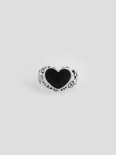 Black Love Doodle Ring - NONENON - Modalova