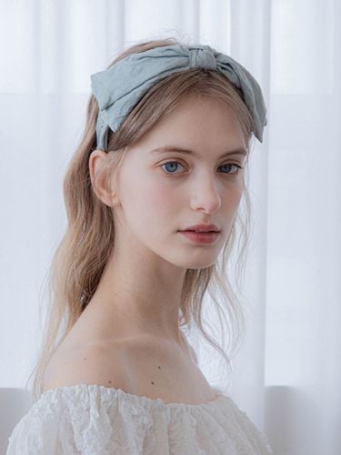 Crease Cotton Ribbon Hairband - Jean Paul Clarisse - Modalova