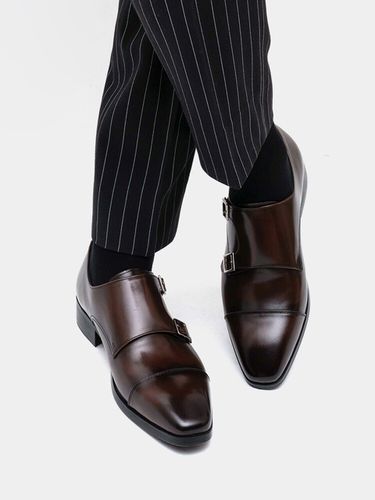 Ador Straight-Tip Double Monkstrap_C.Brown - ALL CLASSIC - Modalova