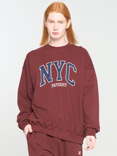 New York City Sweatshirt_Burgundy - PaperBoy - Modalova