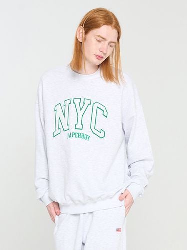 New York City Sweatshirt_White Melange - PaperBoy - Modalova