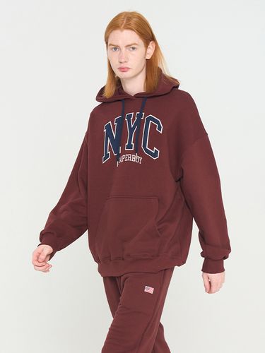 New York City Hoodie_Burgundy - PaperBoy - Modalova